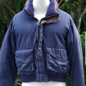 Vtg Nautica Duck Down Mens M Winter Puffer Jacket